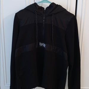 PINK Hooded Quarter Zip